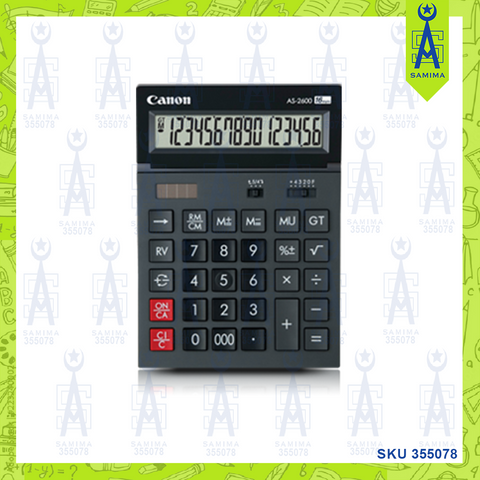 CANON AS-2600 16 DIGIT CALCULATOR TILT DISPLAY