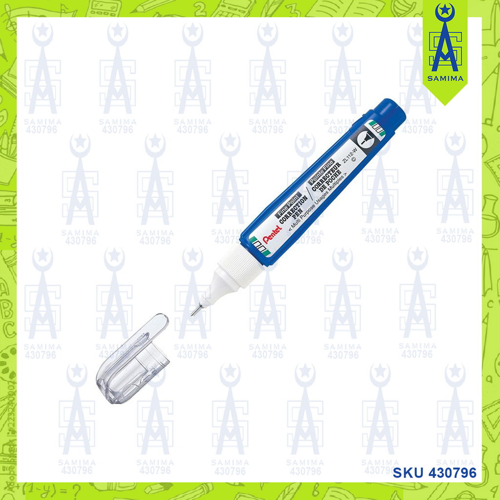 PENTEL CORRECTION PEN FINE POINT 4.2 ML ZL112-WC – Samima