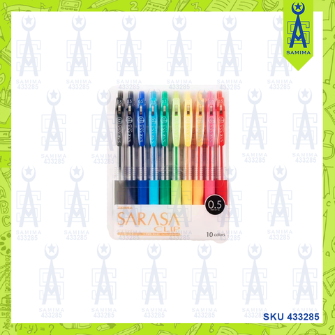 ZEBRA SARASA CLIP VINTAGE PEN 0.5MM ASST COLOUR 1'