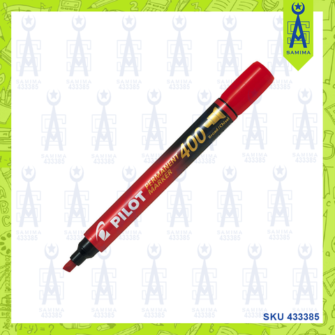 PILOT PERMANENT MARKER 400 BROAD CHIISEL RED