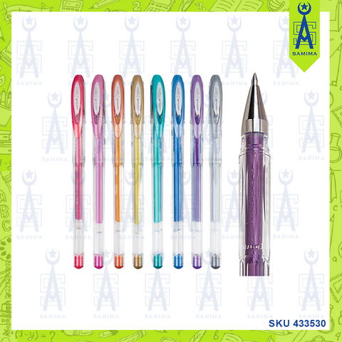 UNIBALL SIGNO NOBLE METAL BALL PEN 0.8MM 8'S / PKT