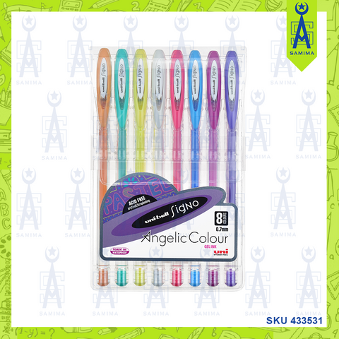 UNIBALL SIGNO ANGELIC COLOUR BALL PEN 8'S/ PKT