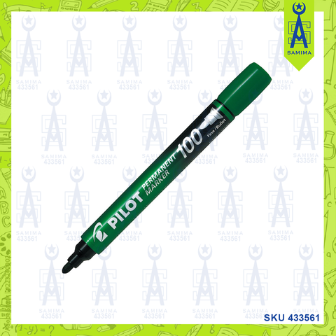 PILOT PERMENANT MARKER GREEN 100 FINE BULLET