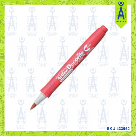 ARTLINE DECORITE  BRUSH MARKER METALIC RED