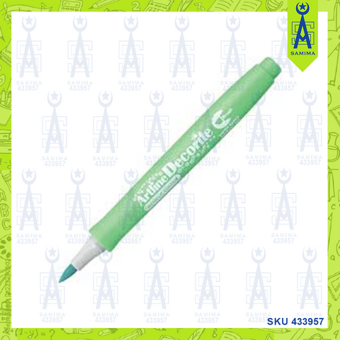 ARTLINE DECORITE  BRUSH MARKER METALIC GREEN