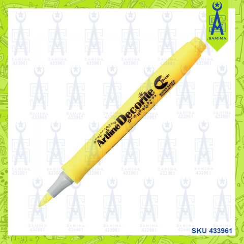 ARTLINE DECORITE  BRUSH MARKER YELLOW