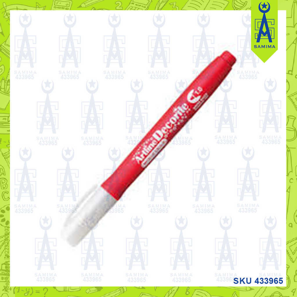 ARTLINE DECORITE BRUSH MARKER RED – Samima