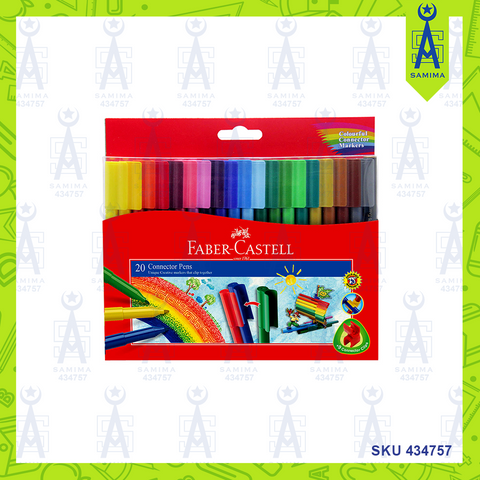 FABER CASTELL COLOR TO LIFE CONNECTOR PENS 20'S