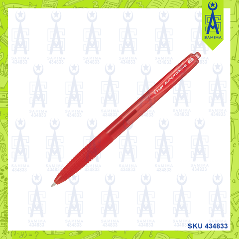 PILOT SUPER GRIP G RT BP PEN FINE 0.7MM RED