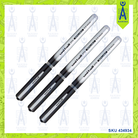 UNI MICRO ROLLER PEN REFILLABLE 0.7MM UB-215 BLACK