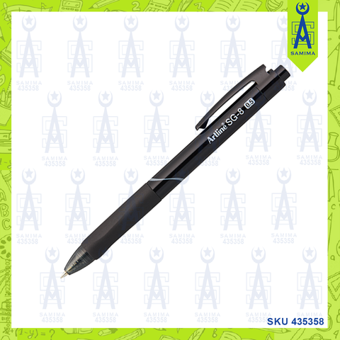 ARTLINE SG-8 RETRACTABLE BALL POINT PEN 0.5MM BLAC