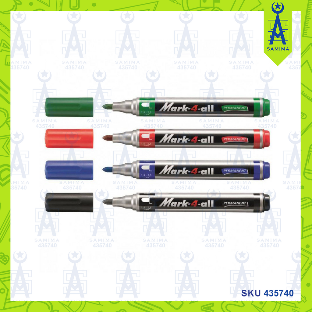 STABILO MARK-4-ALL PERMANENT MARKER MIX 4'S /PACK – Samima