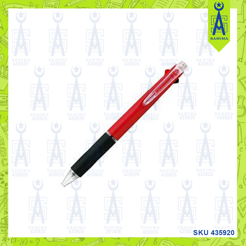 UNI BALL 400-05 JETSTREAM 3 COLOUR BALL PEN G RED