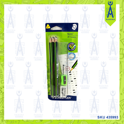 STAEDTLER GREEN NORIS TRIANGULAR PENCIL 2B 118 SBK