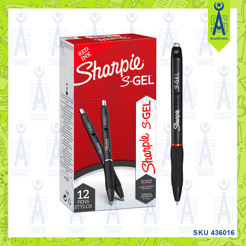 SHARPIE S-GEL BALL PEN 0.7MM RED