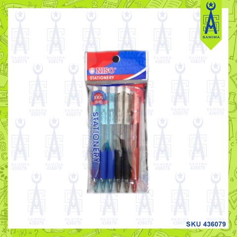 NISO BALL POINT PEN 0.7 MM 609 6'S /PACK BP609BL-6