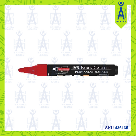 FABER CASTELL 156621 PERMANENT MARKER RED