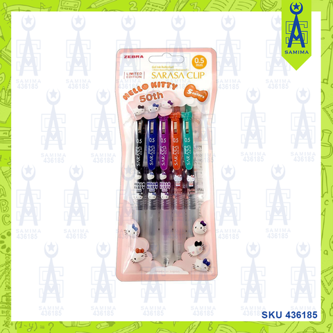 ZEBRA SARASA DECOSHINE COLOUR PEN 0.5MM 5'S / PKT