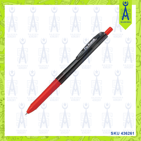 ZEBRA PIC KNOCK BALL POINT PEN 0.7 RED