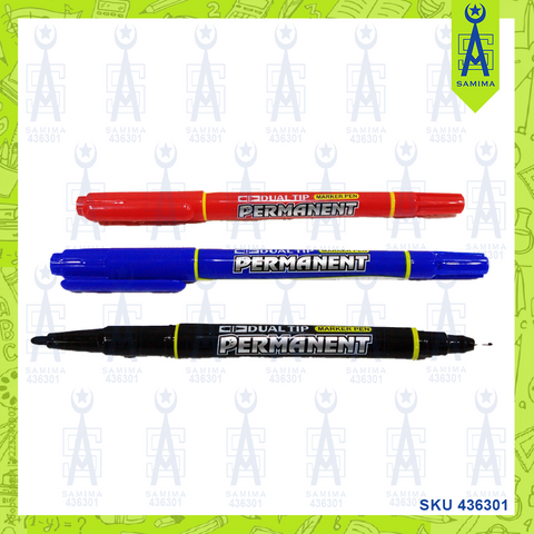 BIBAILE BBL-022-6 DUAL TIP PERMANENT MARKER 6'S