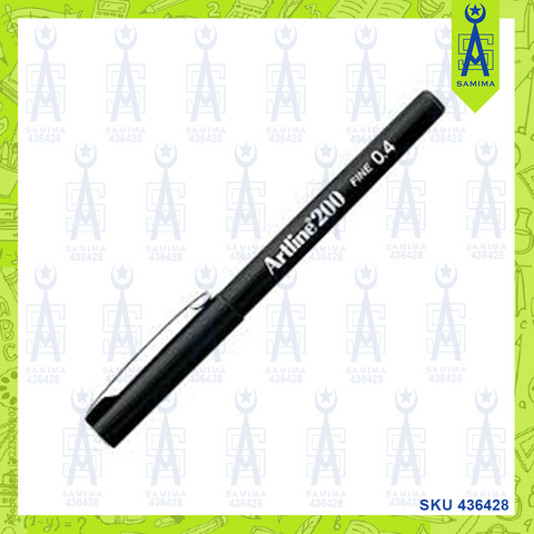 ARTLINE EK-200NR RICH BLACK SIGN PEN 0.4MM