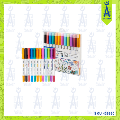 DELI U302 INSPRIA COLOUR PIGMENT LINER 12'S