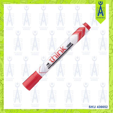 DELI U00140 THINK WHITEBOARD MARKER RED 2.0MM