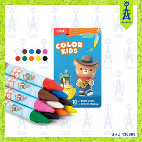 DELI C225-16 COLOR KIDS WAX CRAYON