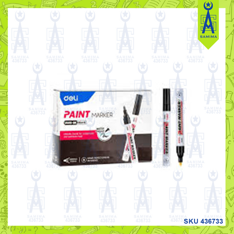 DELI U500-BK PAINT MARKER BLACK 2MM