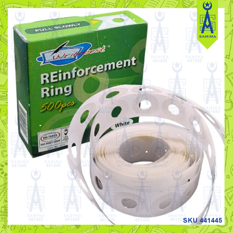 WRITEBEST REINFORCEMENT RINGS&TRANSPARENT 500"S