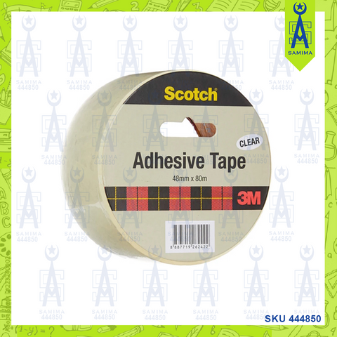 3M SCOTCH PACKAGING TAPE CLEAR 48MMX80M