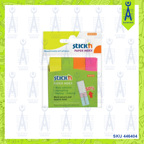 STICK N PAPER INTEX 4 COLOURS 50 X 12 MM