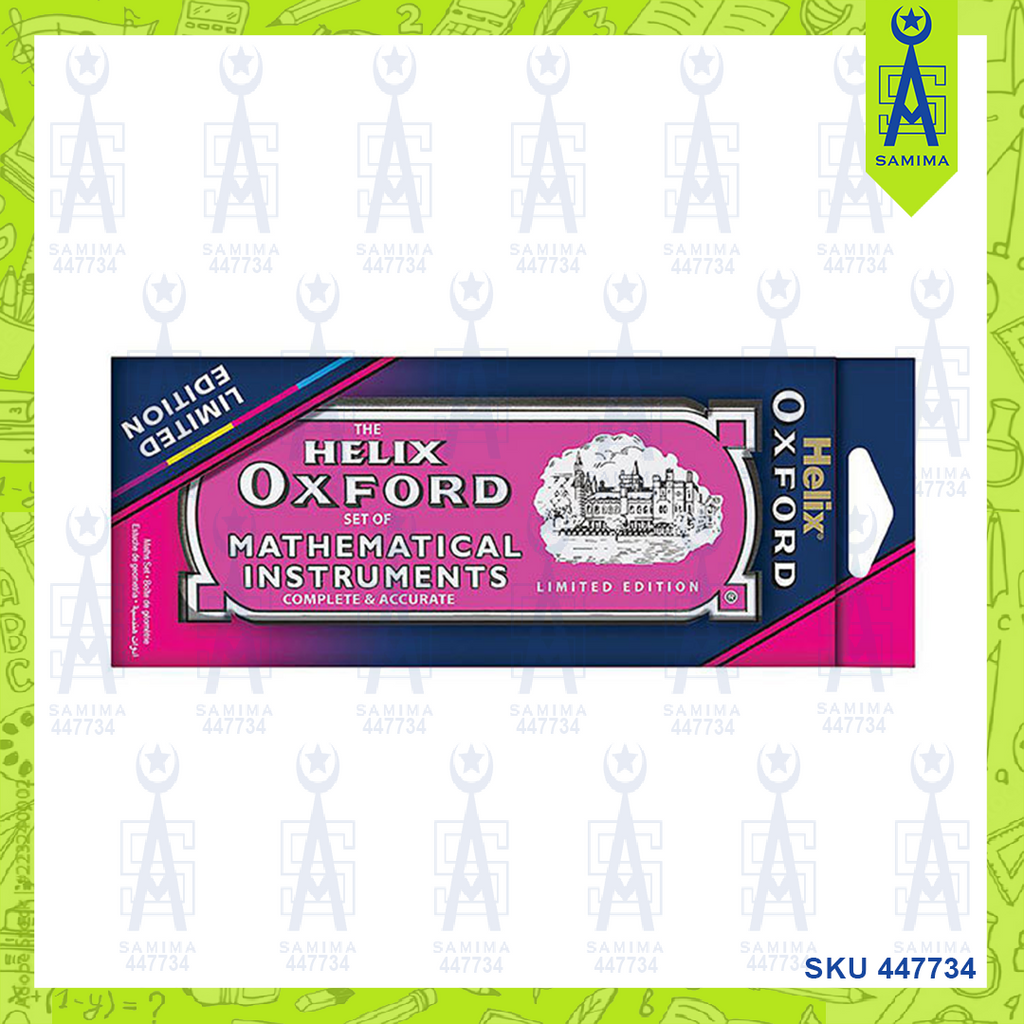 Helix Geometry Set Color HELIX OXFORD MATHS GEOMETRY SET LIMIT EDITION PINK – Samima