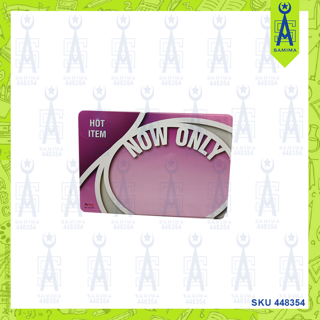 WB ARTAG PROMOTIONAL PRICE SIGNAGE M 3 1/2 X 5'' – Samima