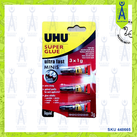 UHU SUPER GLUE 1G X 3PCS