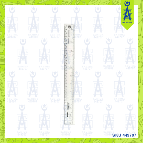 DOLPHIN TRANSPARENT RULER 30CM DOL-230083