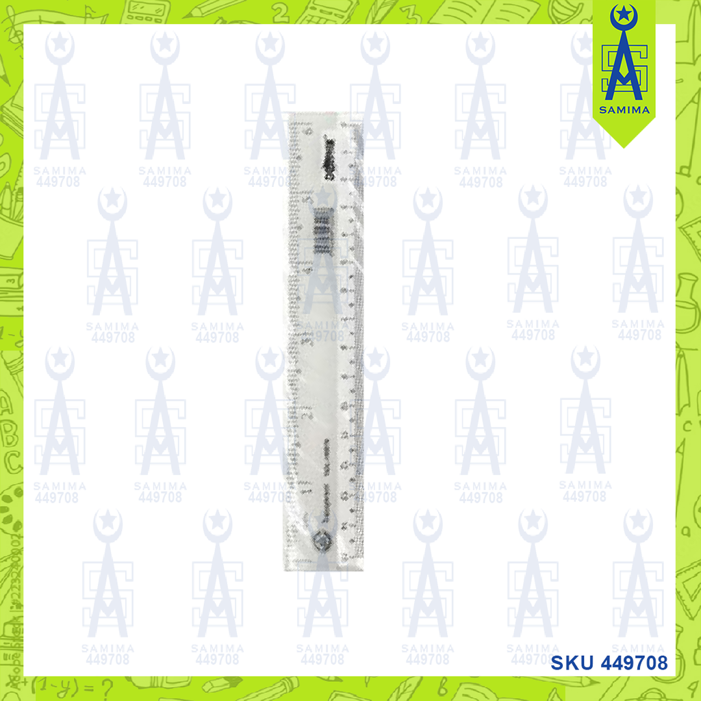 DOLPHIN TRANSPARENT RULER 15CM DOL-230076 β Samima