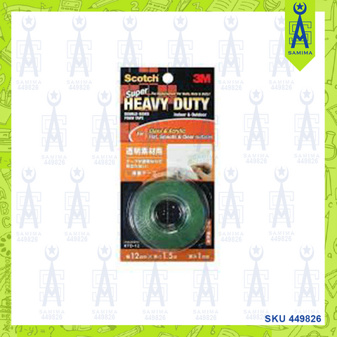 3M SCOTCH HEAVY DUTY DOUBLE SIDED TAPE KTD-12