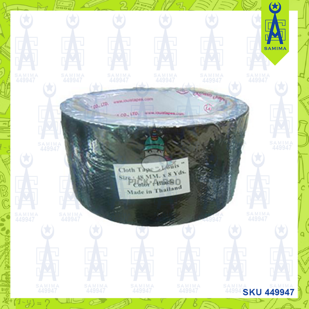 LOUIS CLOTH TAPE 48MM X 7.2M BLACK – Samima