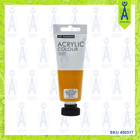 ART RANGER ACRYLIC COLOUR TUBE 75ML YELLOW OCHRE