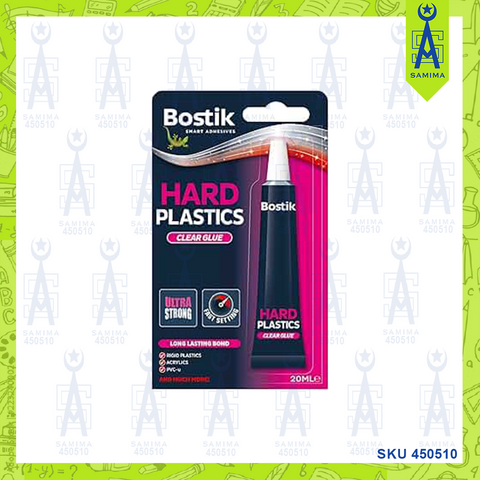 BOSTIK HARD PLASTIC ADHESIVE CLEAR GLUE 20ML