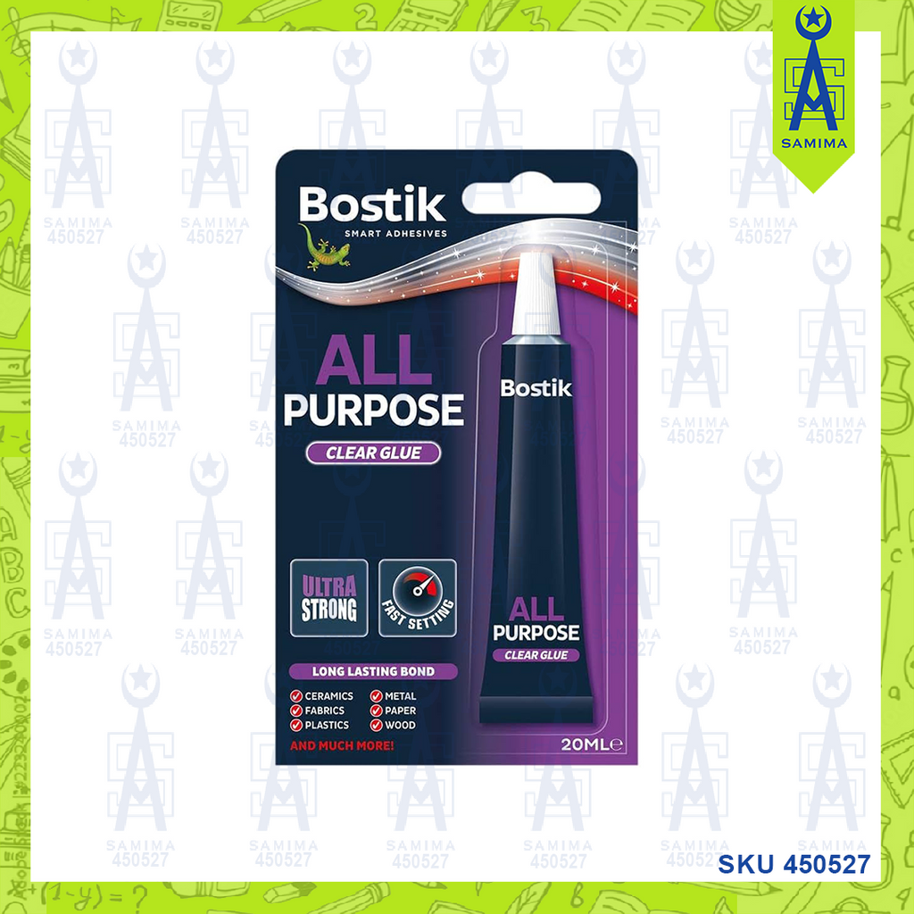 BOSTIK ALL PURPOSE CLEAR GLUE 20ML – Samima