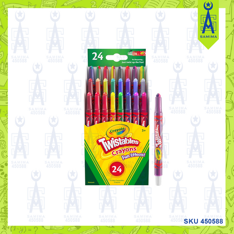 CRAYOLA TWISTABLES CRAYONS 24'S