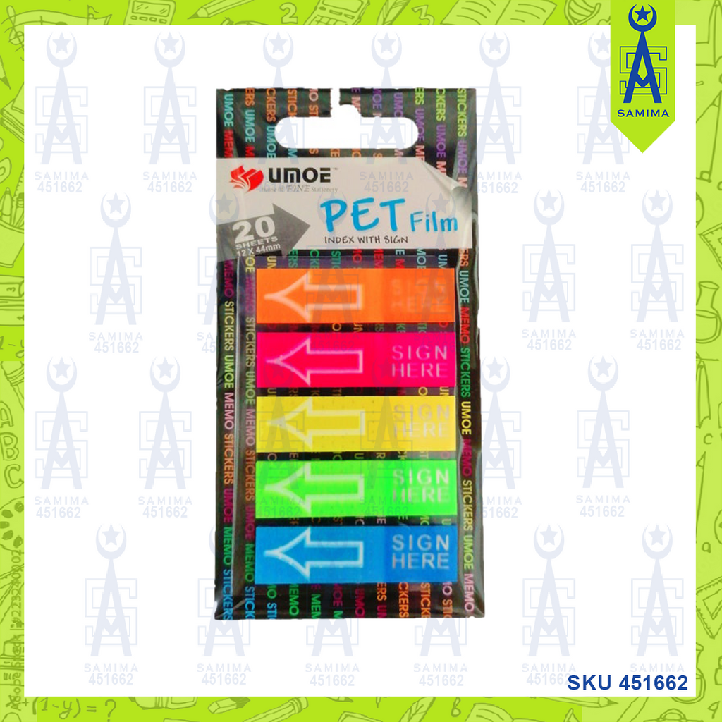 UMOE ARROW (FLAG) PET FILM 5 X 20'S SPF24445MP – Samima