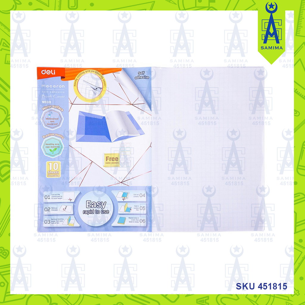 DELI H830 SELF ADHESIVE BOOK COVER / PACK – Samima