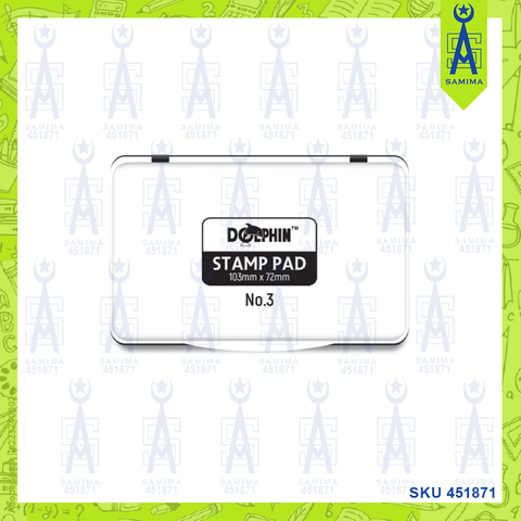 DOLPHIN STAMP PAD NO-3 BLACK