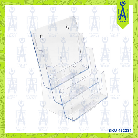 DEFLECTO 77731 3 TIER COMPARTMENT HOLDER 1/3 A4