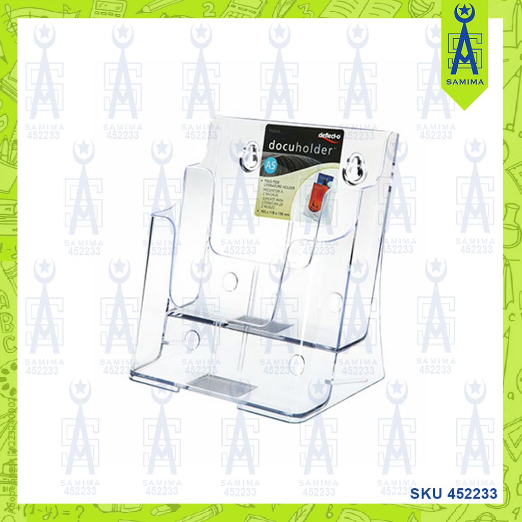 Deflecto Raf60 DEFLECTO 77221AS A5 2 TIER DOCUHOLDER BROCHURE – Samima