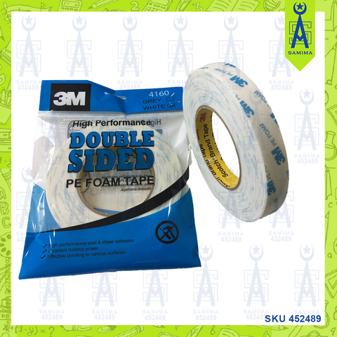 3M 4160 DOUBLE SIDED PE FOAM TAPE 18MM X 9M