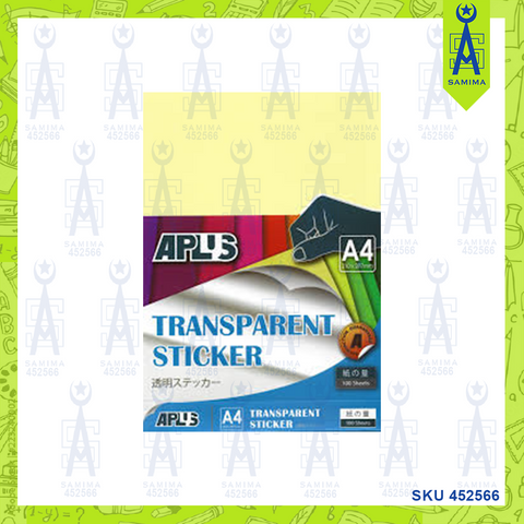 APLUS TRANSPARENT STICKER A3 5 'S